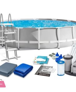 INTEX Prism Frame Pool With Water Filter Pump 18Feet x 48 Inch - 26732