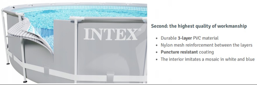 Intex Prism Frame Pool With Water Filter Pump 18Feet X 48 Inch - 26732 29 Intex-Prism-Frame-Pool-With-Water-Filter-Pump-18Feet-X-48-Inch---26732