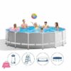 Intex Prism Frame Pool With Water Filter Pump Ladder Pool Cover &Amp; Ground Cloth - 15Feet X 48Inch - 26726 14 Intex Prism Frame Pool With Water Filter Pump Ladder Pool Cover &Amp; Ground Cloth - 15Feet X 48Inch - 26726