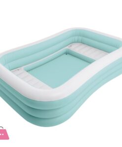 INTEX Rectangular Inflatable Childrens Swimming Pool 8.5 x 5.5 x 1.8 Feet - 58497