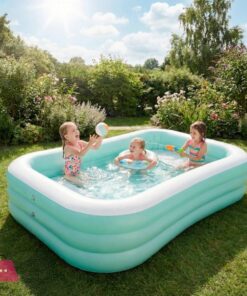 Intex Rectangular Inflatable Childrens Swimming Pool 8.5 X 5.5 X 1.8 Feet - 58497 - Image 2