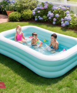 Intex Rectangular Inflatable Childrens Swimming Pool 8.5 X 5.5 X 1.8 Feet - 58497 - Image 5