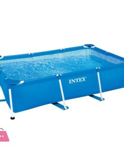 Intex Rectangular Metal Frame Pool 8.5 x 5.2 x 2.1 Feet - 28271