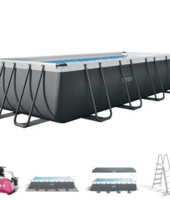 INTEX Rectangular Ultra XTR Frame Pool Set -18Ft x 9Ft x 52Inch - 26356