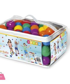 Intex Set of 100 Coloured Plastic Balls Diameter - 6.5CM - 49602