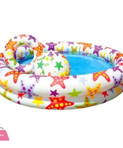Intex Stars Pool Set with Beach Ball and Swim Ring - Age 3+ - 59460