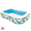 Intex Tropical Inflatable Pool With Leaf Print And Drain Plug - 57177
