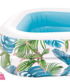 Intex Tropical Inflatable Pool With Leaf Print And Drain Plug - 57177 10 Intex Tropical Inflatable Pool With Leaf Print And Drain Plug - 57177 - Image 3