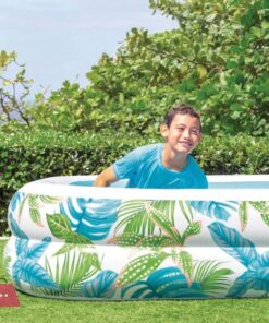 Intex Tropical Inflatable Pool With Leaf Print And Drain Plug - 57177 11 Intex Tropical Inflatable Pool With Leaf Print And Drain Plug - 57177 - Image 4