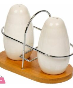 Salt And Pepper Shaker With Bamboo Base 6 Salt And Pepper Shaker With Bamboo Base - Image 2