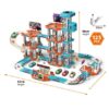 5-Layer Diy Assembly Railway Construction Slide Toy Parking Lot Exciting Catapult Track Car Racing Kit 123Pcs 2 5-Layer Diy Assembly Railway Construction Slide Toy Parking Lot Exciting Catapult Track Car Racing Kit 123Pcs