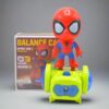 Spider Man Balance Car Spray 3D Lights Rotated Dancing figure with sound effects For Children