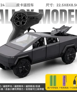 1:24 Scale Diecast Remote Control Tesla Cyber Truck With Light And Sound 35 1:24 Scale Diecast Remote Control Tesla Cyber Truck With Light And Sound - Image 7