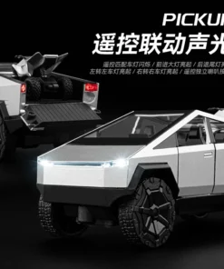 1:24 Scale Diecast Remote Control Tesla Cyber Truck With Light And Sound 33 1:24 Scale Diecast Remote Control Tesla Cyber Truck With Light And Sound - Image 5