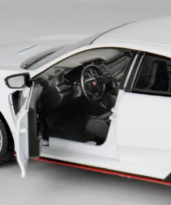 1:24 Honda Civic Type R Alloy Sports Car Model Diecast Toy Racing Car Model Sound And Light - Image 5