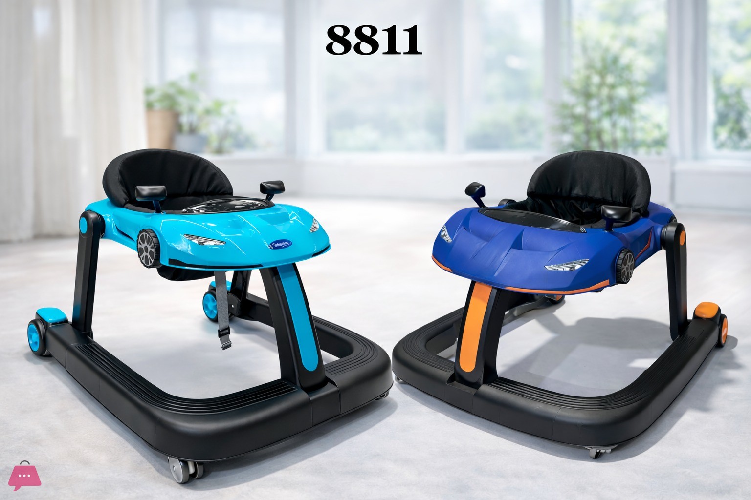 Baby Racing Car Baby Walker Foldable Activity Walker For 6–18 Months in ...