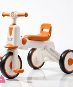 Foldable Kids Tricycle with Backrest Seat
