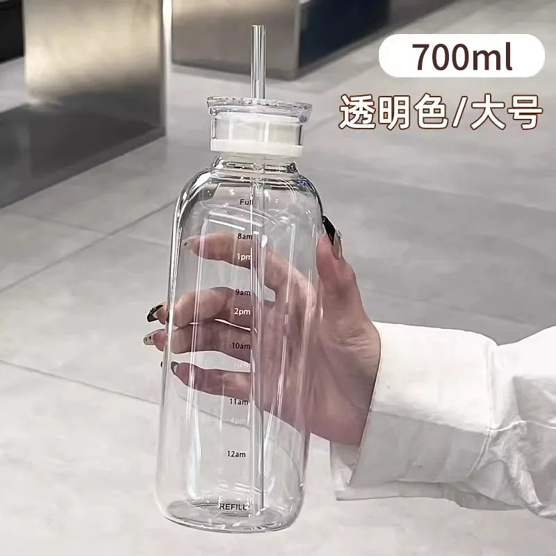 Glass Water Bottle With Straw Clear Kawaii Drinking Bottle Leakproof Iced Coffee Cup 500/750Ml 13 Glass-Water-Bottle-With-Straw-Clear-Kawaii-Drinking-Bottle-Leakproof-Iced-Coffee-Cup-500-750Ml
