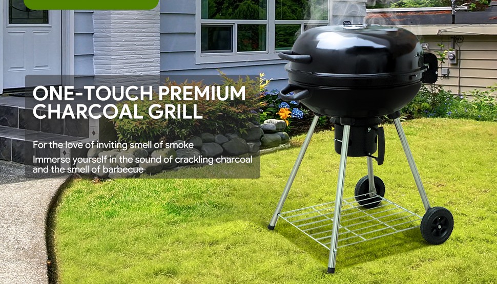 heavy-duty-charcoal-grill-barbecue-coal-kettle-bowl-grill-portable-round-with-wheels-22.5-inch
