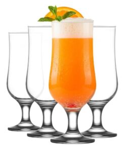 Hurricane Glasses Pina Colada Tall Cocktail Glasses Set Of 6 9 Hurricane Glasses Pina Colada Tall Cocktail Glasses Set Of 6 - Image 2