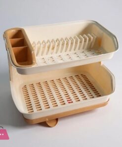 Kitchen Master Plate Stand Double Layer Dish Drainer