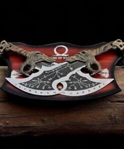 Kratos Metal Cosplay Knife with Wall Stand