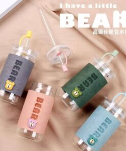 Little Bear Glass Tumbler 1Pcs - Image 2