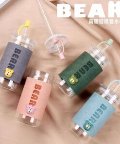 Little Bear Glass Tumbler 1Pcs - Image 3
