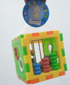 Multifunctional Early Learning Cube Toddler Baby Box Electronic Gear Clock Geometric Blocks Sorting