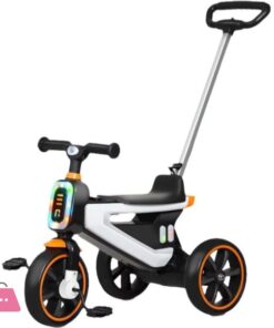 New Style Children Tricycle Baby Trike with Music and Light Kids Trike with Push Car