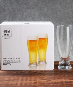 Pilsener Glass Pint Glass 445ml High-capacity Pack of 6