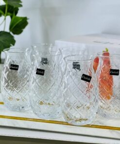 Pineapple Drinking Glasses Pack of 6