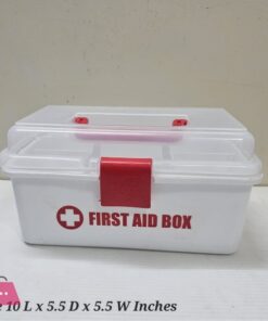 Plastic First Aid Box – Durable Heavy Duty Medicine Storage Cabinet &Amp; Organizer For Safety 16 Plastic First Aid Box – Durable Heavy Duty Medicine Storage Cabinet &Amp; Organizer For Safety - Image 3