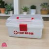 Plastic First Aid Box – Durable Heavy Duty Medicine Storage Cabinet & Organizer for Safety