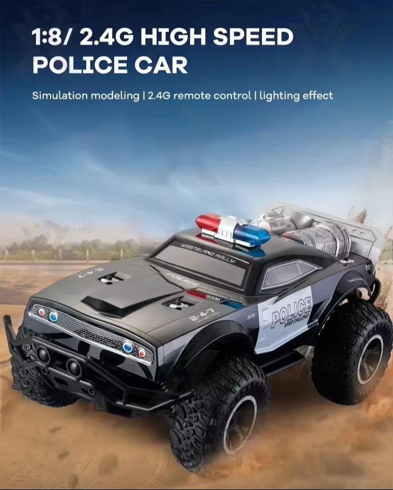 Police-Speed-Challenge-1:8-Scale-Rock-Crawler-2.4Ghz-Off-Road-Rc-Car