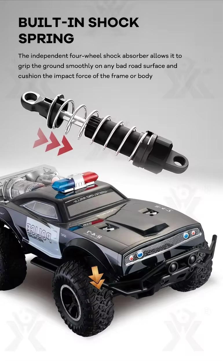 Police-Speed-Challenge-1:8-Scale-Rock-Crawler-2.4Ghz-Off-Road-Rc-Car