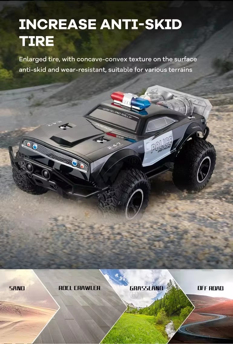 Police-Speed-Challenge-1:8-Scale-Rock-Crawler-2.4Ghz-Off-Road-Rc-Car