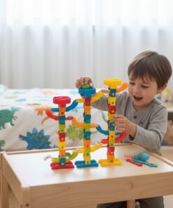 Ramp Racer Puzzle Game Track Maze with Construction Elements