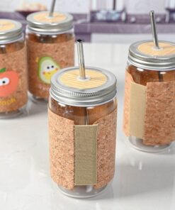 Reusable Drinking Jar With Steel Lid And Straw - Image 6