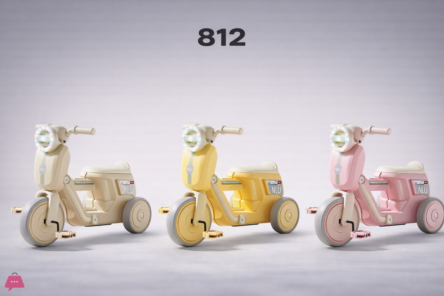 Revona Tricycle Pedal Ride Music Function Non-Slip Handles 12 Months To 4 Years 18 Revona-Tricycle-Pedal-Ride-Music-Function-Non-Slip-Handles-12-Months-To-4-Years