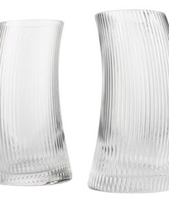 Creative Drinking Glasses Ribbed Coupe Glasses Set Of 6 8 Creative Drinking Glasses Ribbed Coupe Glasses Set Of 6 - Image 2