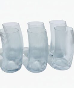 Creative Drinking Glasses Ribbed Coupe Glasses Set Of 6 11 Creative Drinking Glasses Ribbed Coupe Glasses Set Of 6 - Image 5