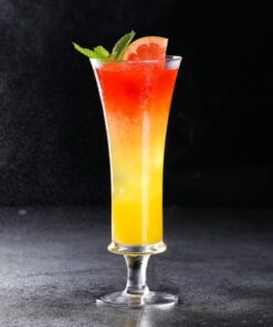Short-Footed Crystal Long Drink Glass Creative Cocktail Glass Highball Glass Pack of 6