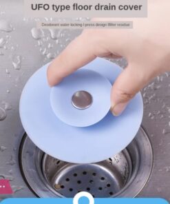 Shower Drain Stopper Strainers Anti-Fouling Sink Kitchen Silicone Basic Floor Drain Bathroom Plastic Deodorant Hair Catcher Food Residue Filter