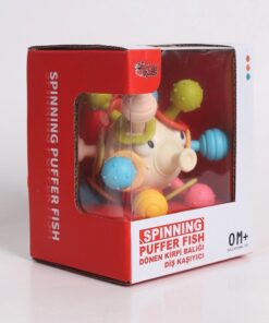 Spinning Pufferfish Ball Toy Rattle Teether