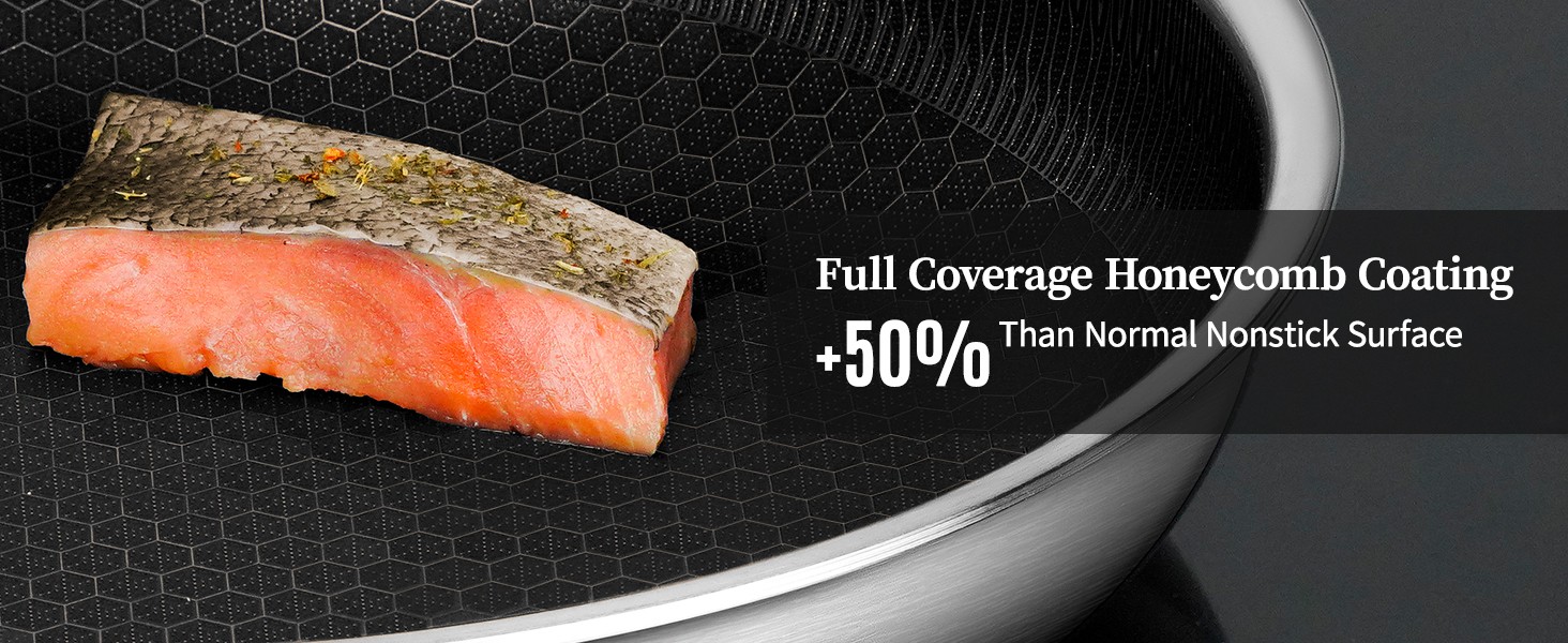 stainless-steel-honeycomb-laser-coated-non-stick-frying-pan-with-lid-induction-safe