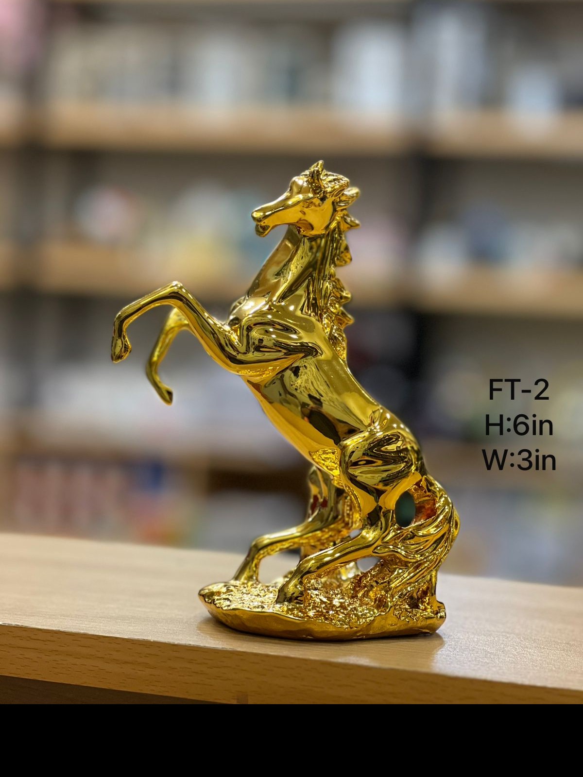 Standing-Horse-Statue-Ornament-Statue-Horse-Sculpture-Decor-Animal-Statue-For-Desk---6-X-3-Inch