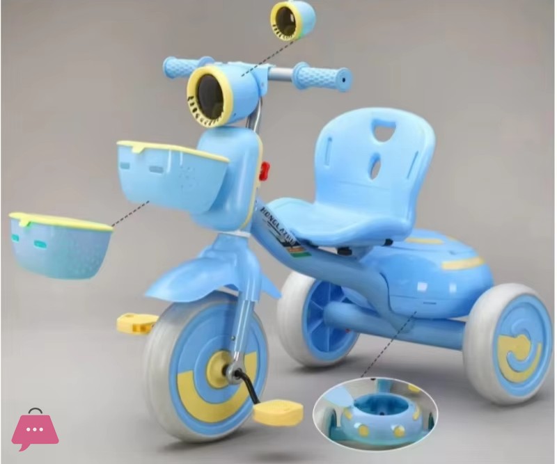 Tricycle With Back Seats 3 Wheels For 2-6 Year Old Kids 12 Tricycle-With-Back-Seats-3-Wheels-For-2-6-Year-Old-Kids