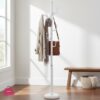 White Clothes Pole Hanger Clothes Tree 9 White Clothes Pole Hanger Clothes Tree