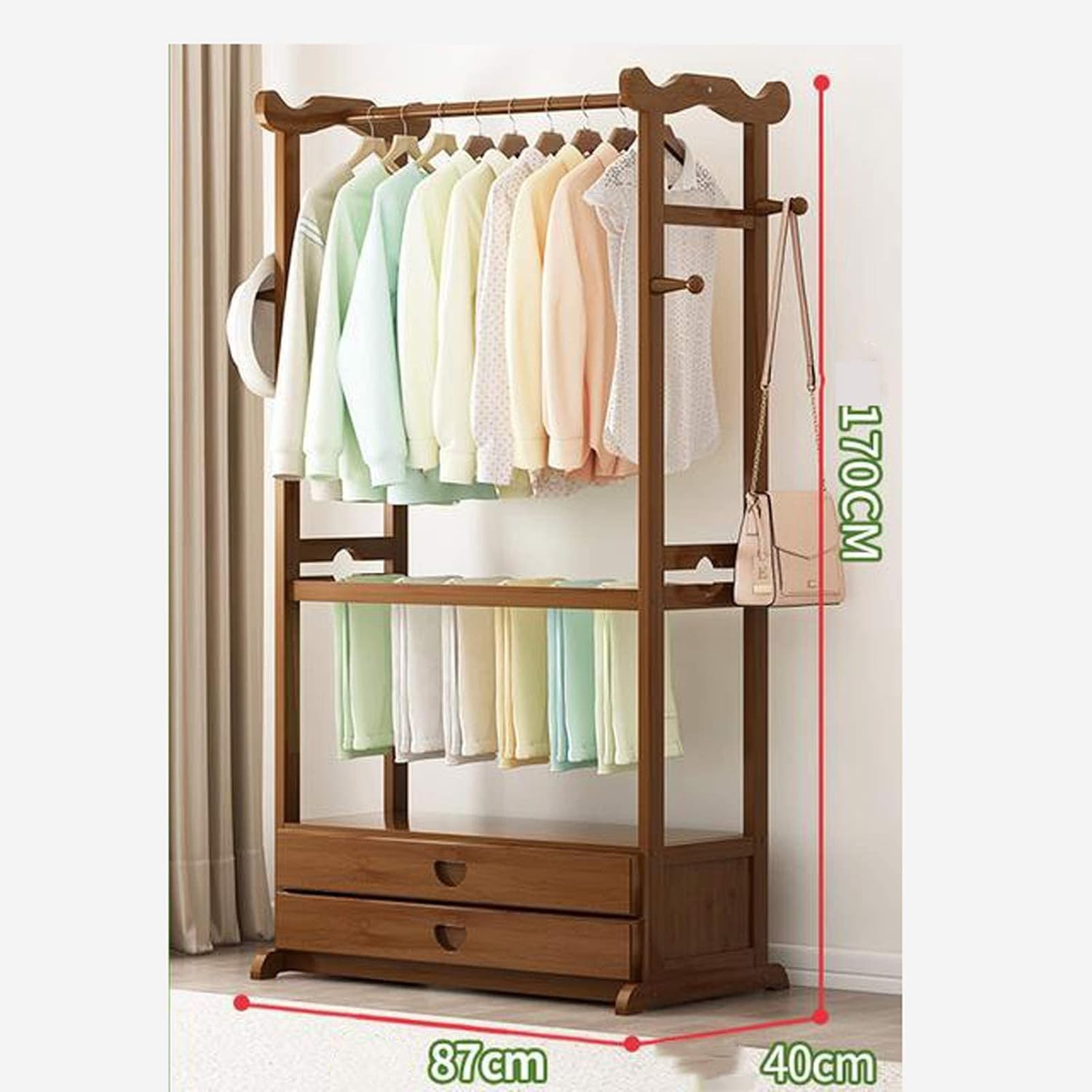 wooden-clothing-rack-wardrobes-clothes-hanger-stand-to-hang-clothes--hats--bags